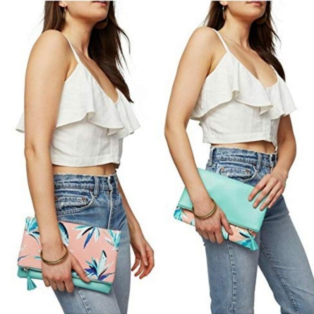 Rachel Pally foldover clutch